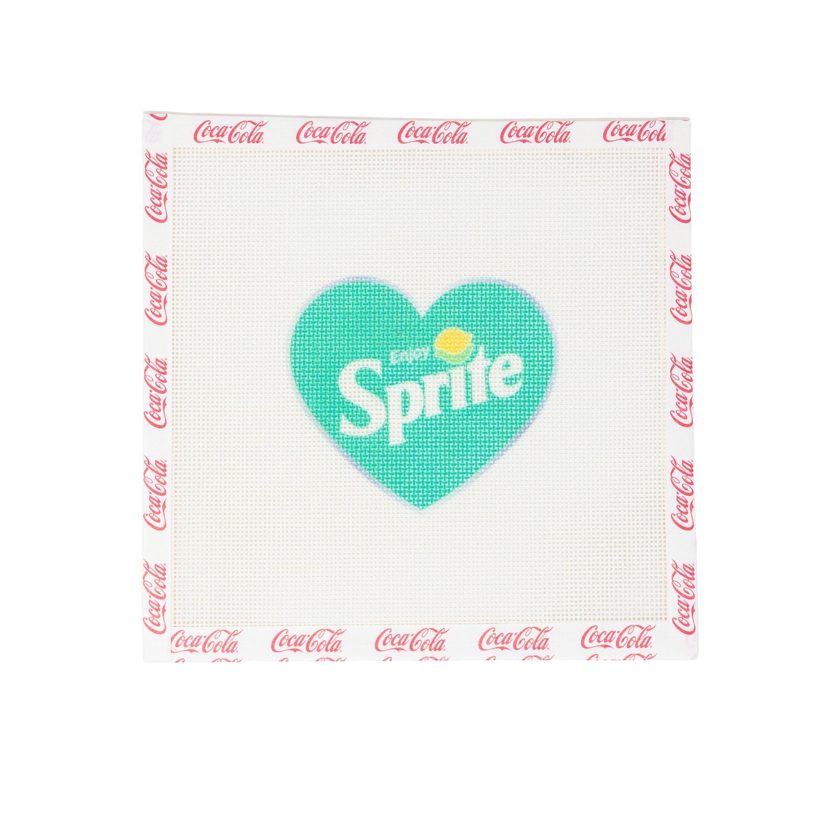 Sprite® Heart Needlepoint Canvas | Licensed Coca-Cola® Product