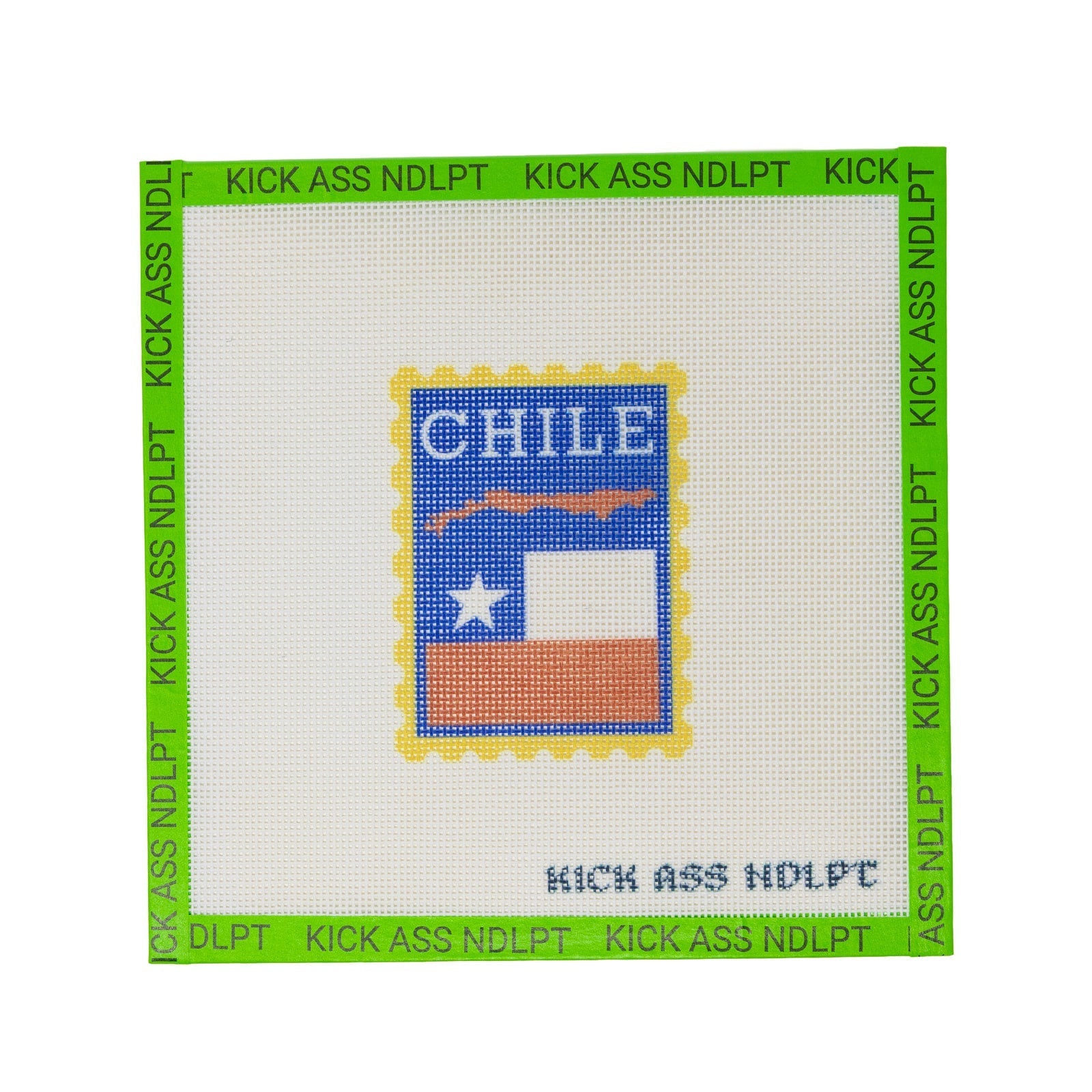 Chile Travel Stamp Canvas