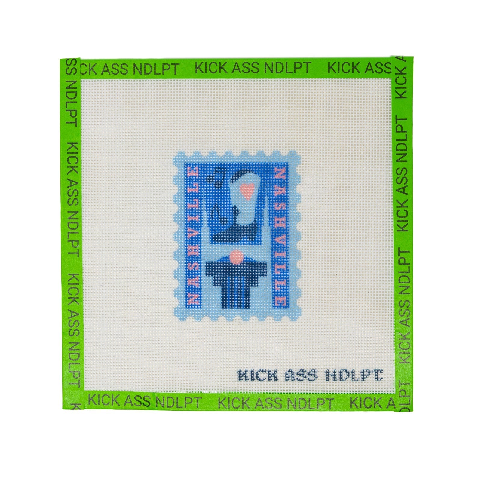 Nashville Travel Stamp Canvas