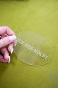 2.5”x 4.5” Oval Acrylic Stencil