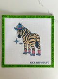 Ed the Zebra Canvas