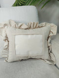 Taupe Stripe Self Finishing Pillow