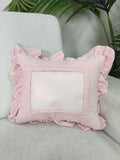 Light Pink Stripe Self Finishing Pillow